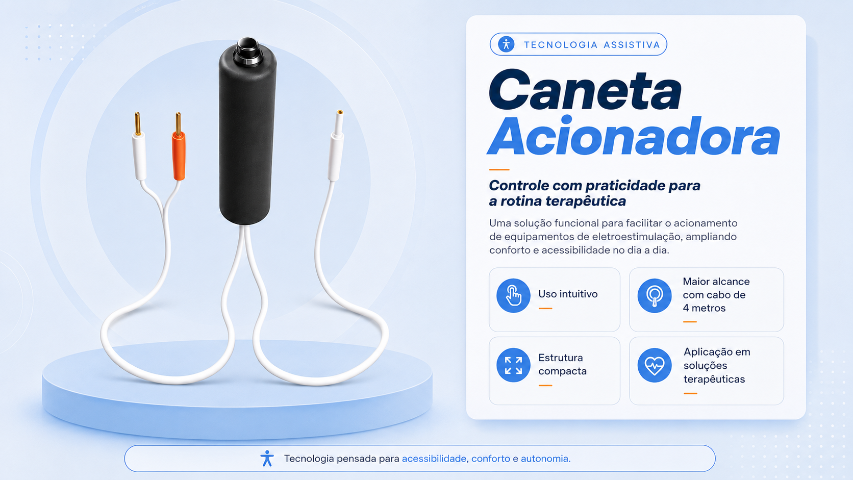 Caneta Acionadora — praticidade e controle na rotina terapêutica
