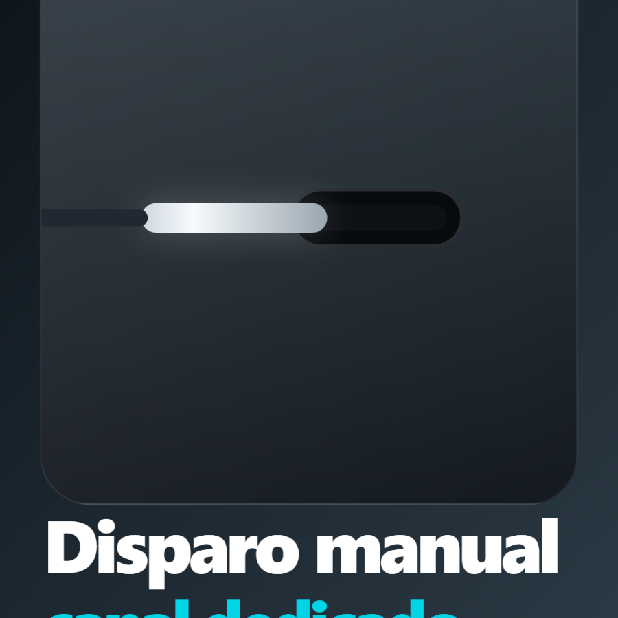 Publicação do Instagram sobre disparo manual