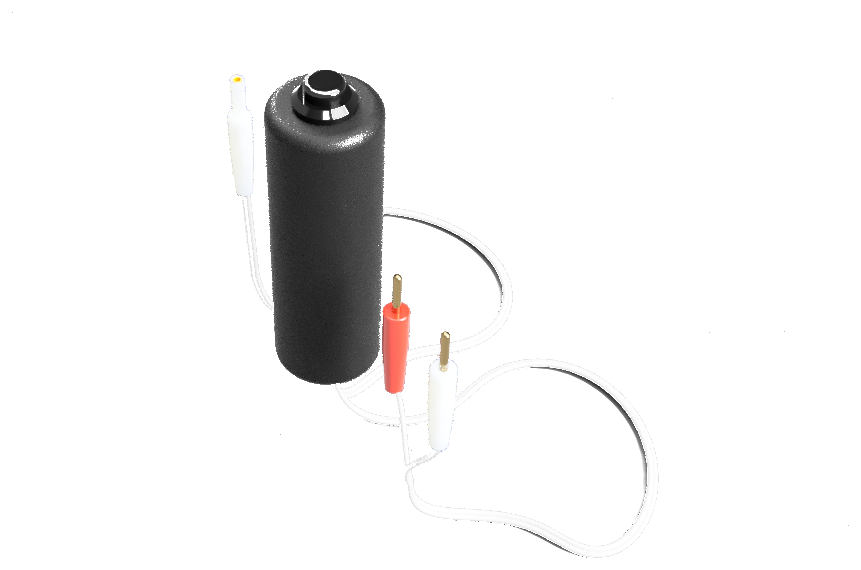 Render da caneta acionadora com conectores
